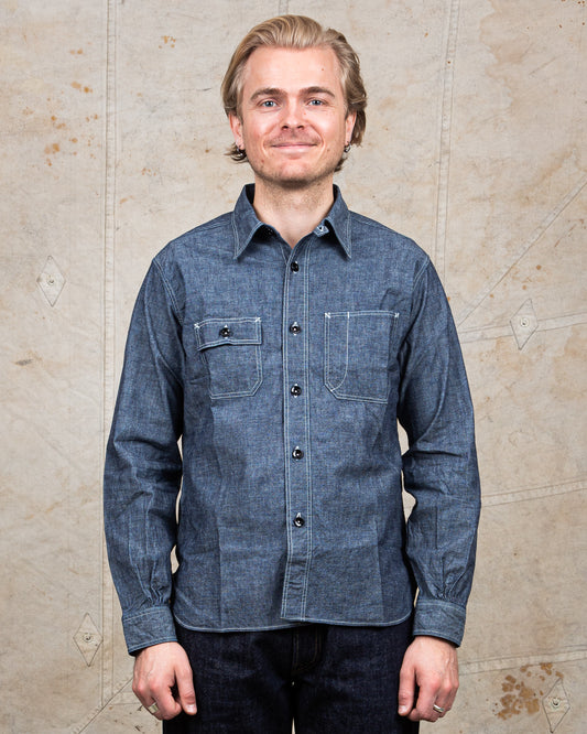 Sugar Cane & Co. Fiction Romance 6oz. Chambray Work Shirt