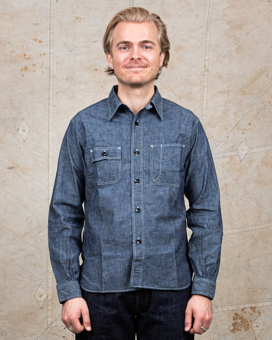 Sugar Cane & Co. Fiction Romance 6oz. Chambray Work Shirt