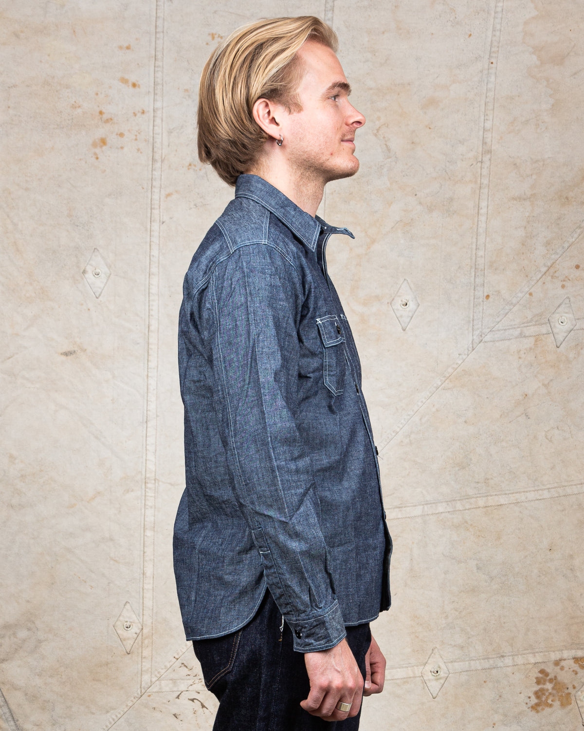 Sugar Cane & Co. Fiction Romance 6oz. Chambray Work Shirt