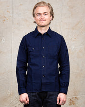 Sugar Cane & Co Fiction Romance 6oz. Indigo Chambray Work Shirt