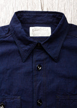 Sugar Cane & Co Fiction Romance 6oz. Indigo Chambray Work Shirt