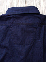 Sugar Cane & Co Fiction Romance 6oz. Indigo Chambray Work Shirt