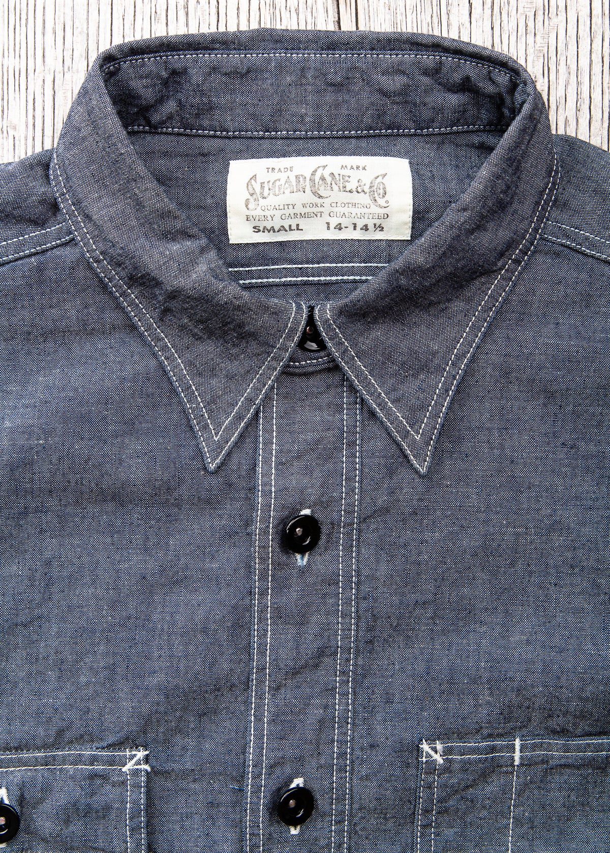 Sugar Cane & Co. Fiction Romance 6oz. Chambray Work Shirt