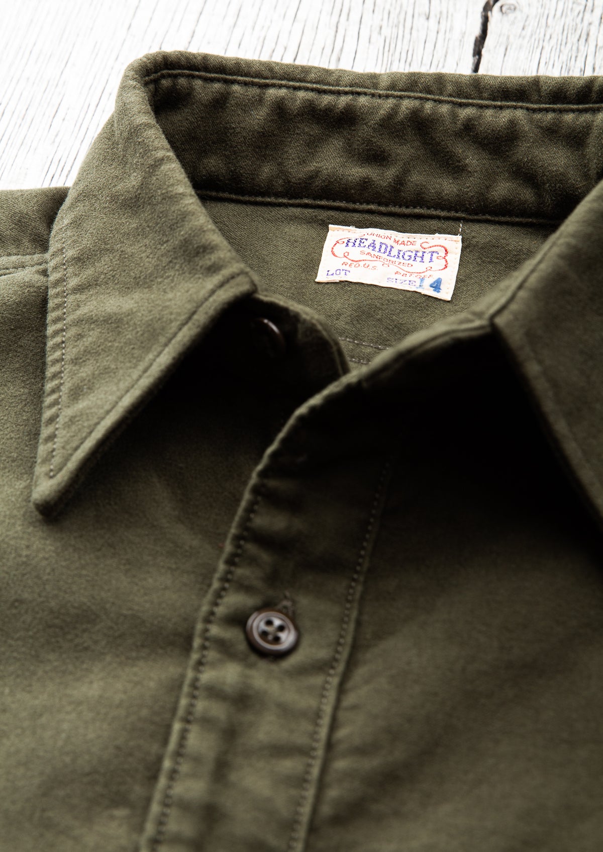 Sugar Cane & Co Lot No. HD28768 Headlight Moleskin Work Shirt