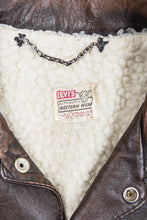 Original Vintage Levi's Shorthorn Big E Lined Leather Jacket