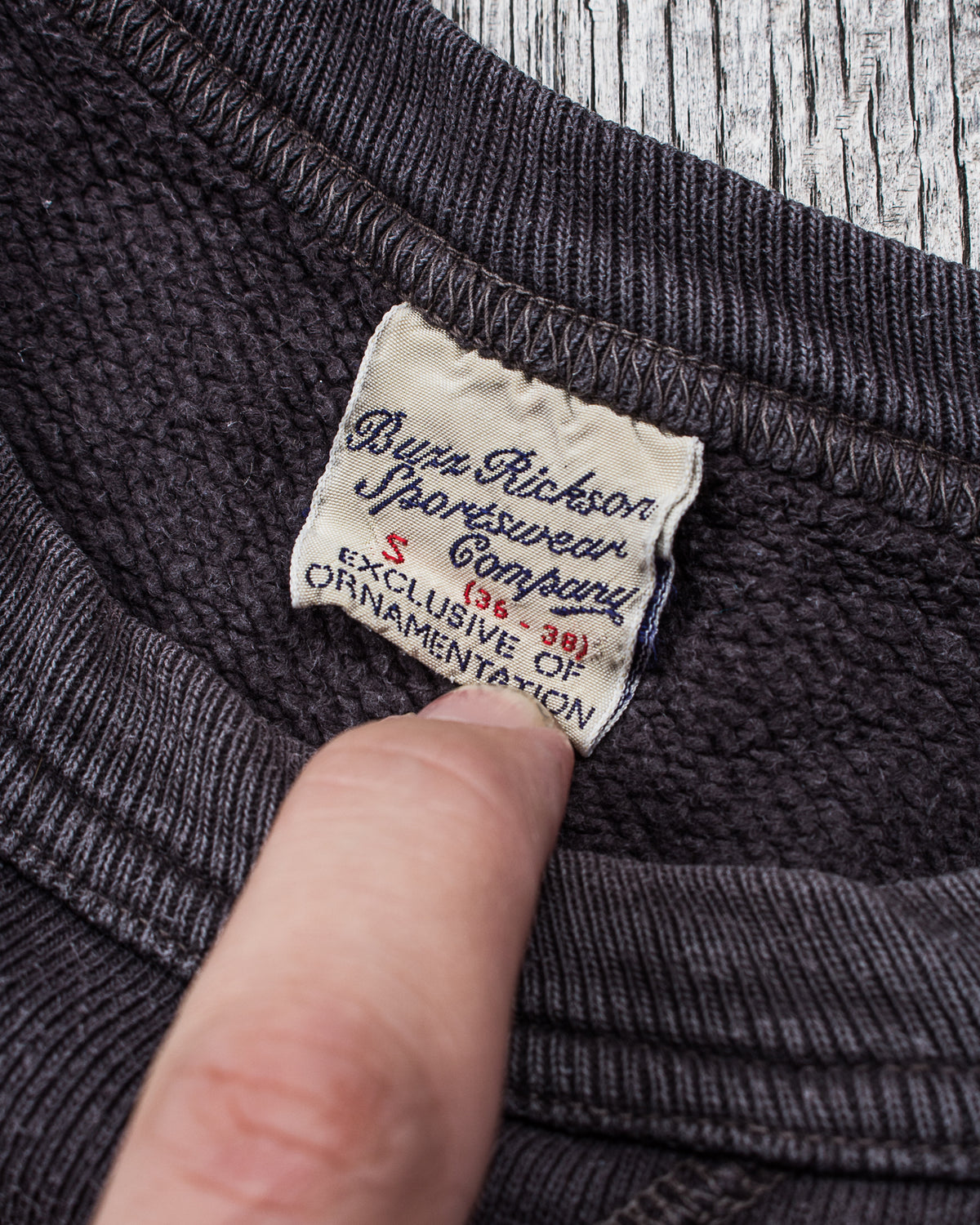 Second Hand Buzz Rickson´s Sweatshirt 4-Needle Black S