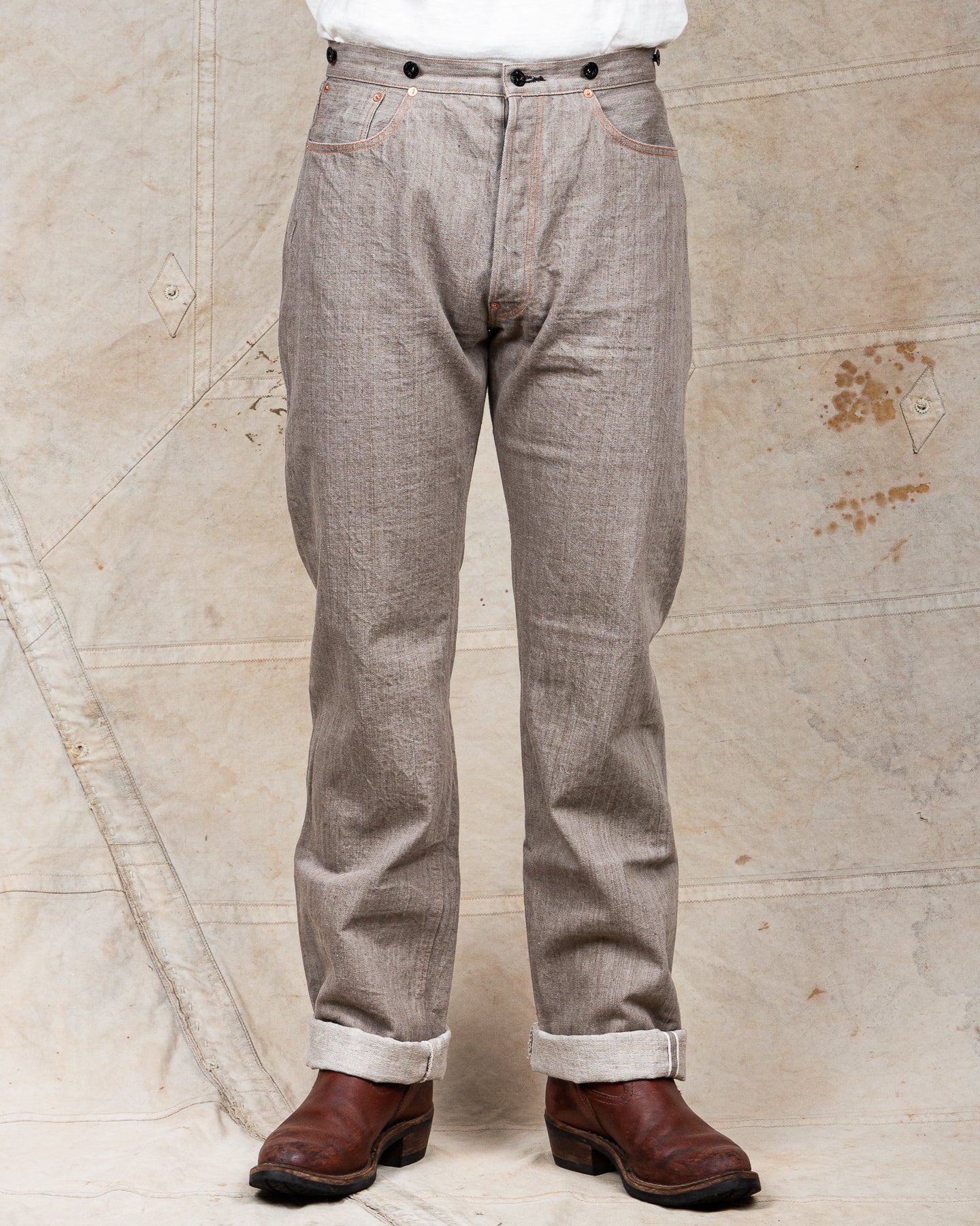 TCB Jeans Viktor's Voice Logwood Brown Denim Jeans – Second Sunrise