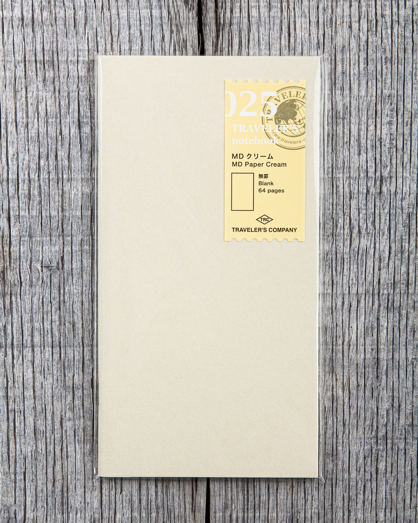 Traveler's Company #025 Regular Notebook Refill MD Paper Cream