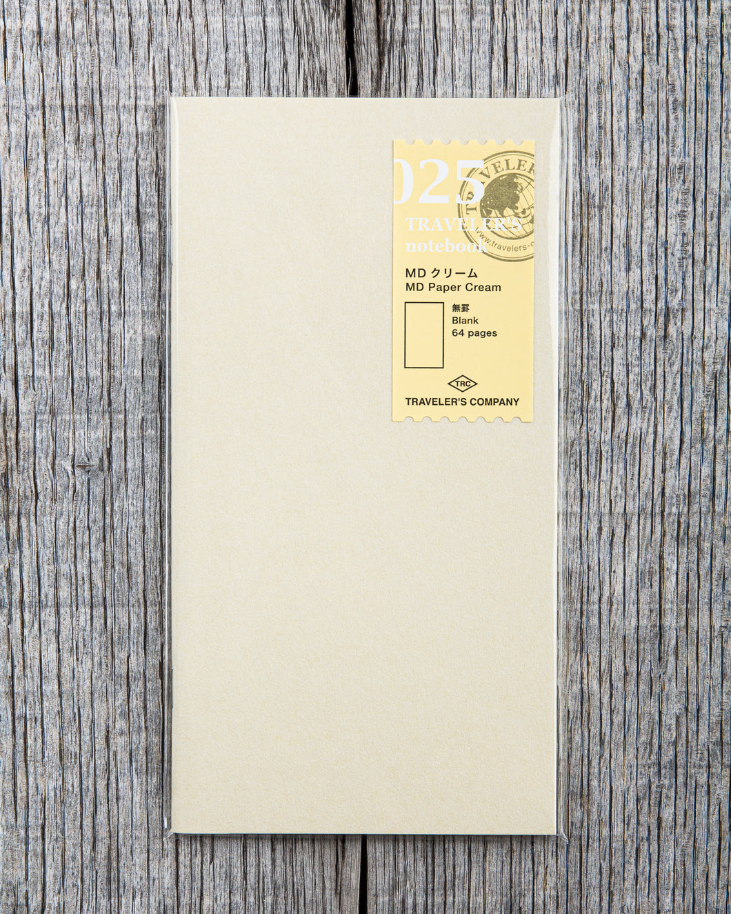 Traveler's Company #025 Regular Notebook Refill MD Paper Cream