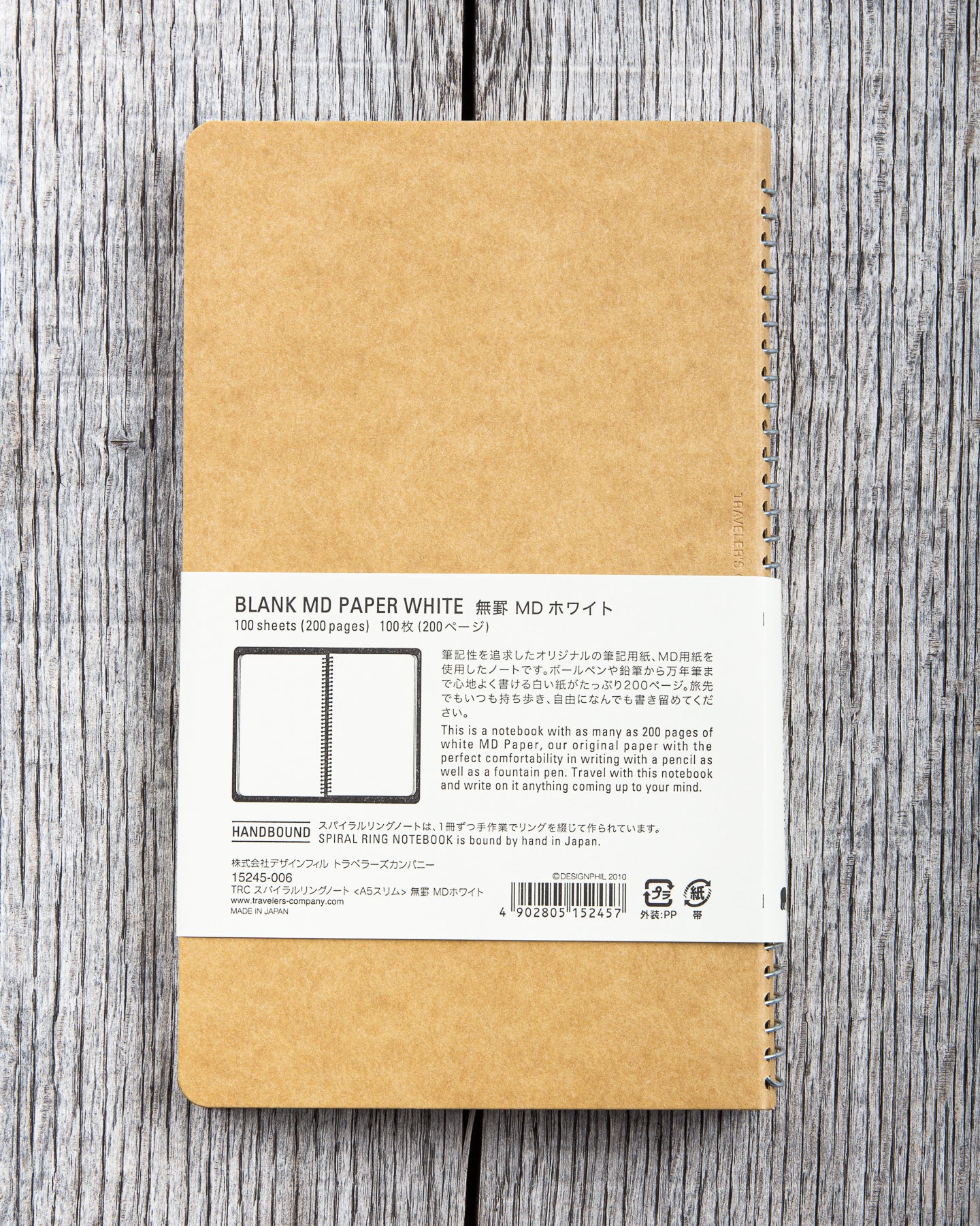 Traveler's Company Notebook Spiral Notebook A5 Slim