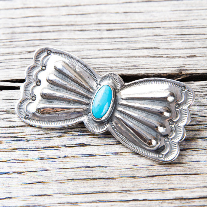 Larry Smith Butterfly Turquoise Pin OT-P0076