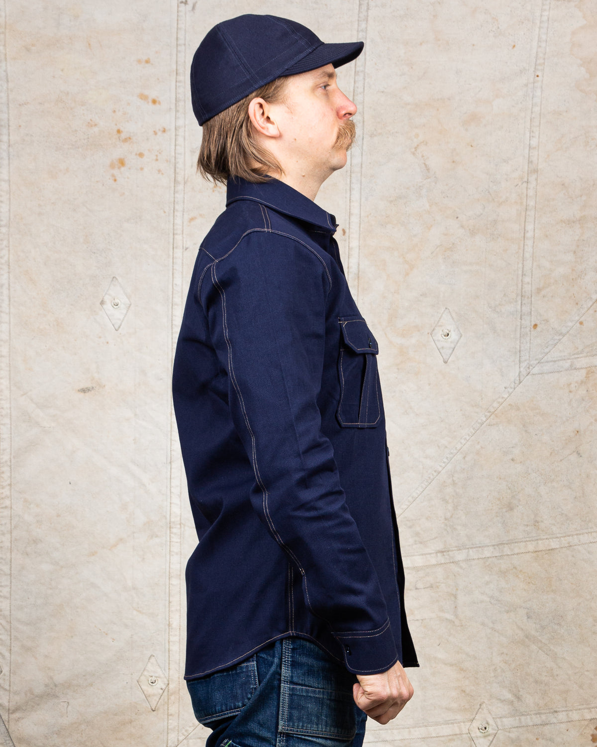Indigofera Walton Shirt Yambaru Selvage Denim Indigo