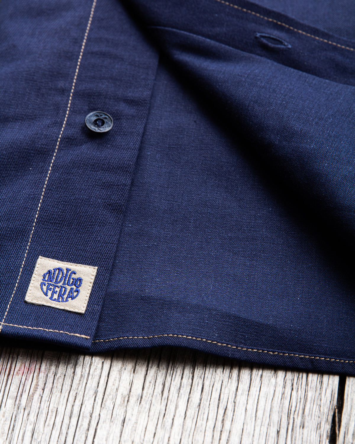 Indigofera Walton Shirt Yambaru Selvage Denim Indigo