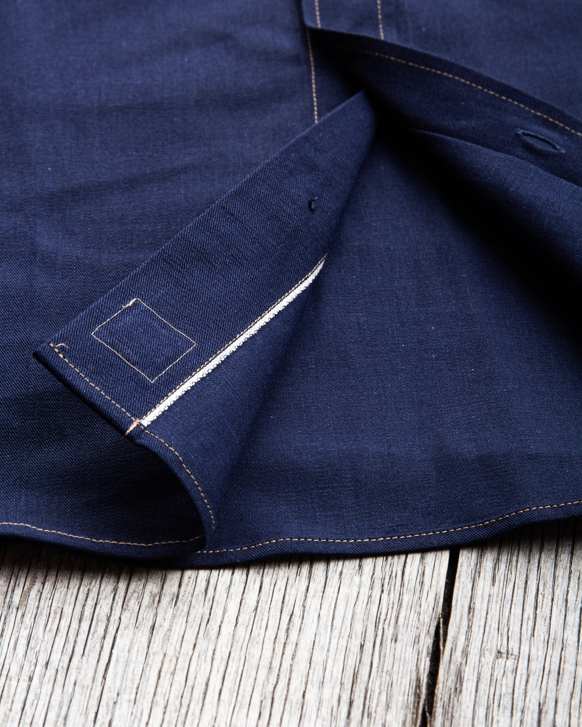 Indigofera Walton Shirt Yambaru Selvage Denim Indigo