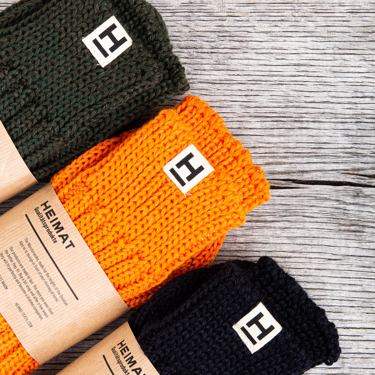 Heimat Wander Wool Socks Ink (Navy)