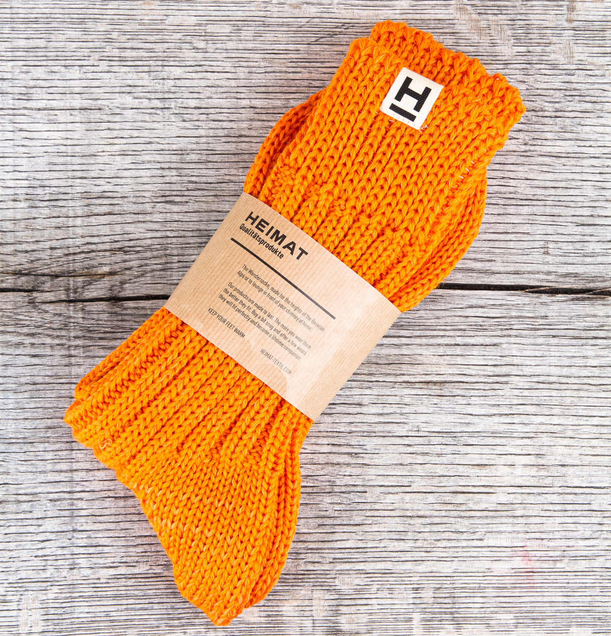 Heimat Wander Wool Socks Rescue Orange