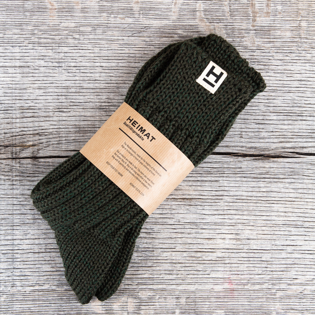 Heimat Wander Wool Socks Military Green