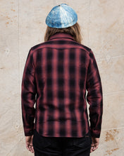 Indigofera Dollard Shirt Heavy Check Burgundy / Black