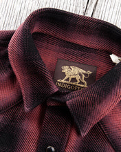 Indigofera Dollard Shirt Heavy Check Burgundy / Black