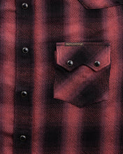 Indigofera Dollard Shirt Heavy Check Burgundy / Black