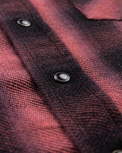 Indigofera Dollard Shirt Heavy Check Burgundy / Black
