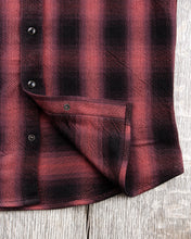 Indigofera Dollard Shirt Heavy Check Burgundy / Black