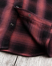 Indigofera Dollard Shirt Heavy Check Burgundy / Black