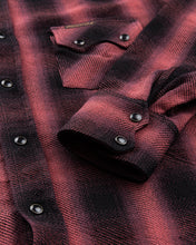 Indigofera Dollard Shirt Heavy Check Burgundy / Black