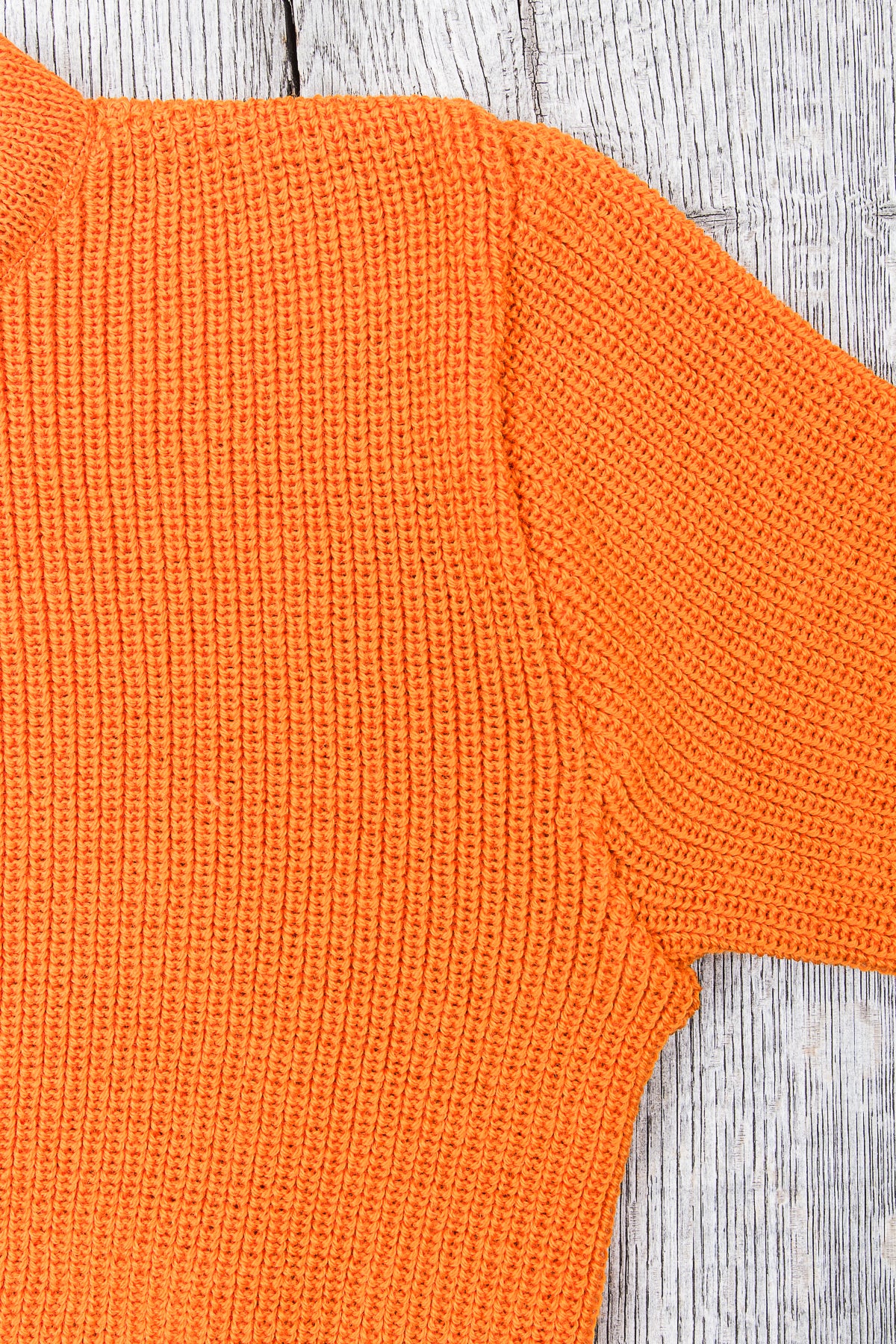 Heimat Crew Neck Wool Sweater Orange