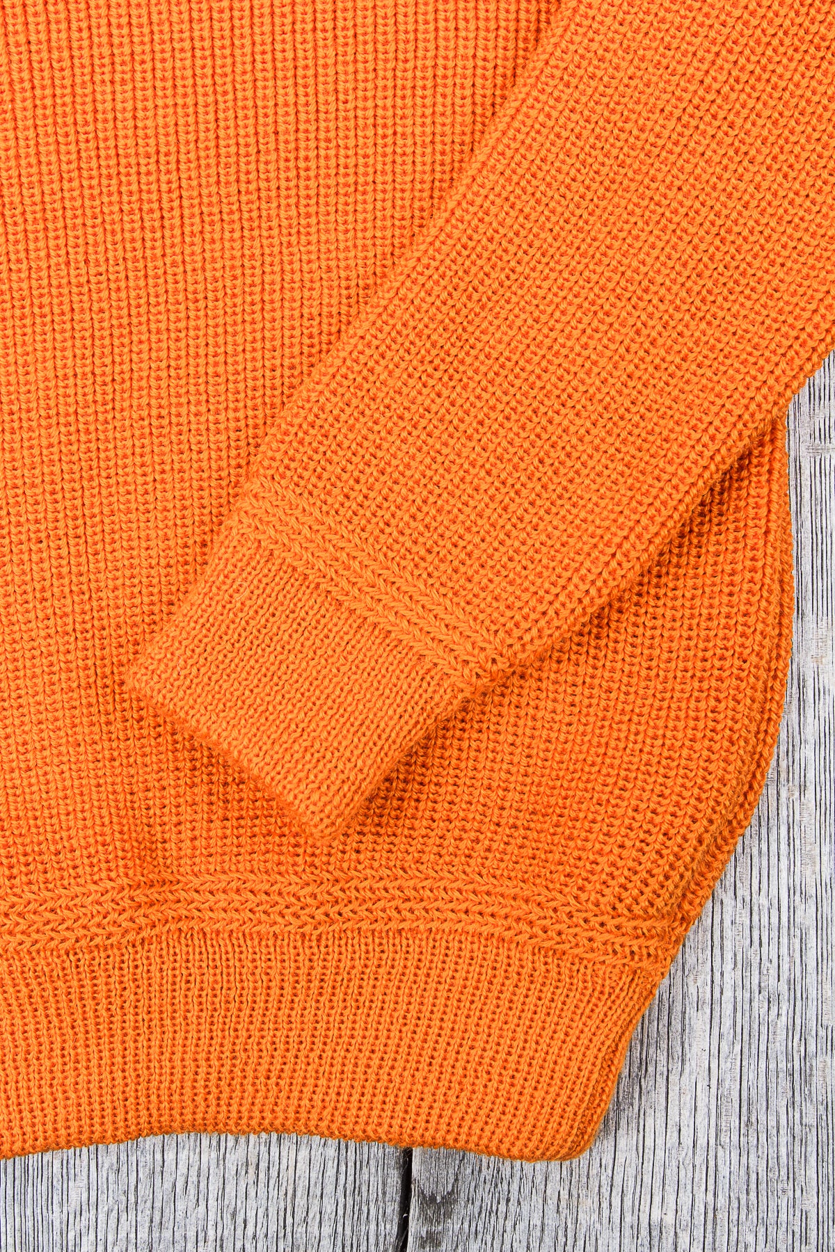 Heimat Crew Neck Wool Sweater Orange