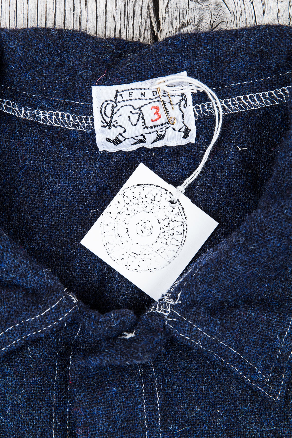 Tender Weaver's Stock Wool Tail Shirt Navy