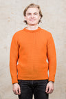 Heimat Crew Neck Wool Sweater Orange