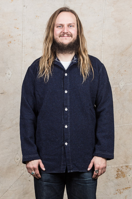 Tender Weaver's Stock Wool Tail Shirt Navy