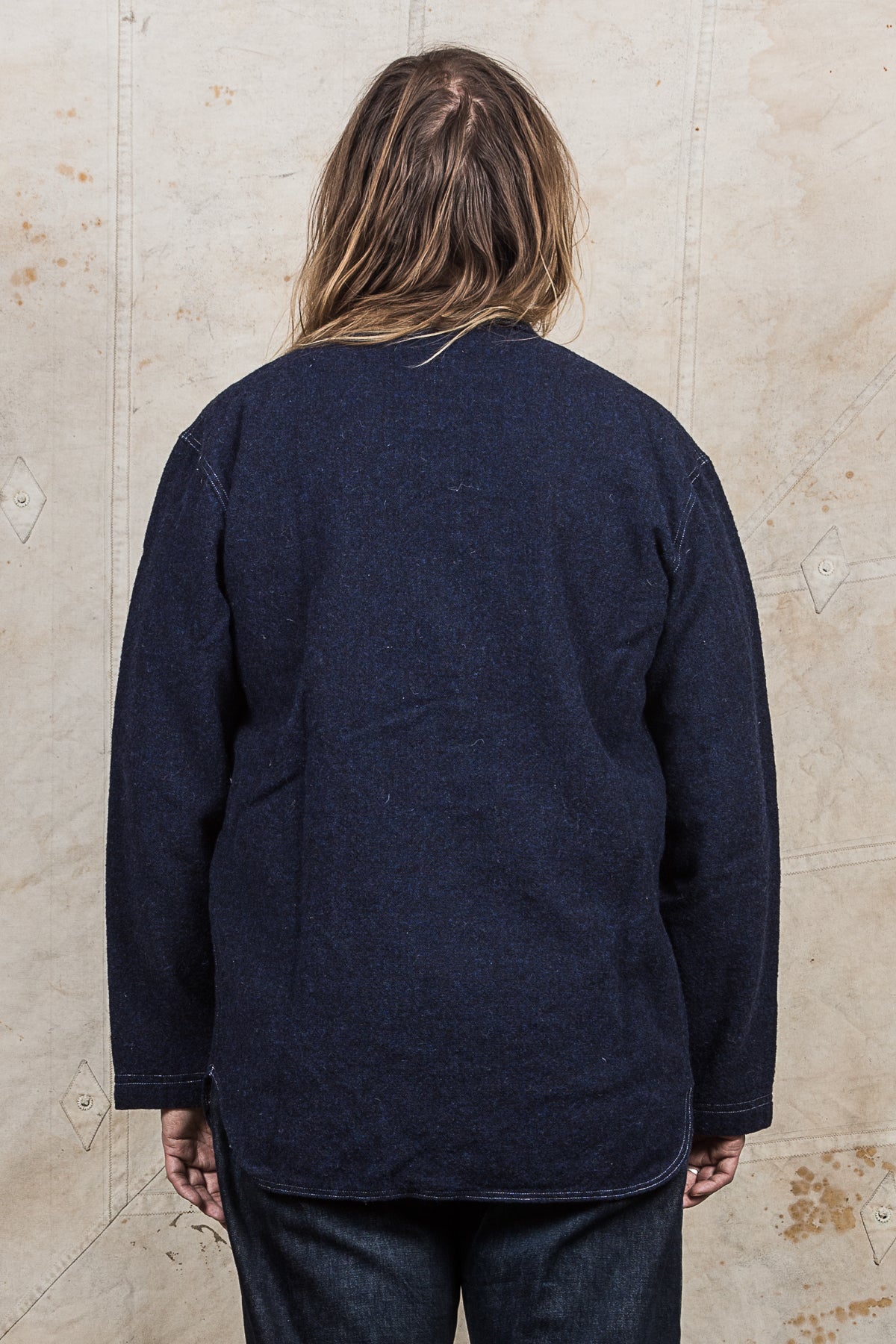 Tender Weaver's Stock Wool Tail Shirt Navy
