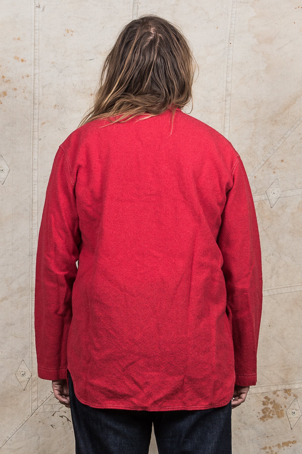 Tender Weaver's Stock Wool Tail Shirt Scarlet