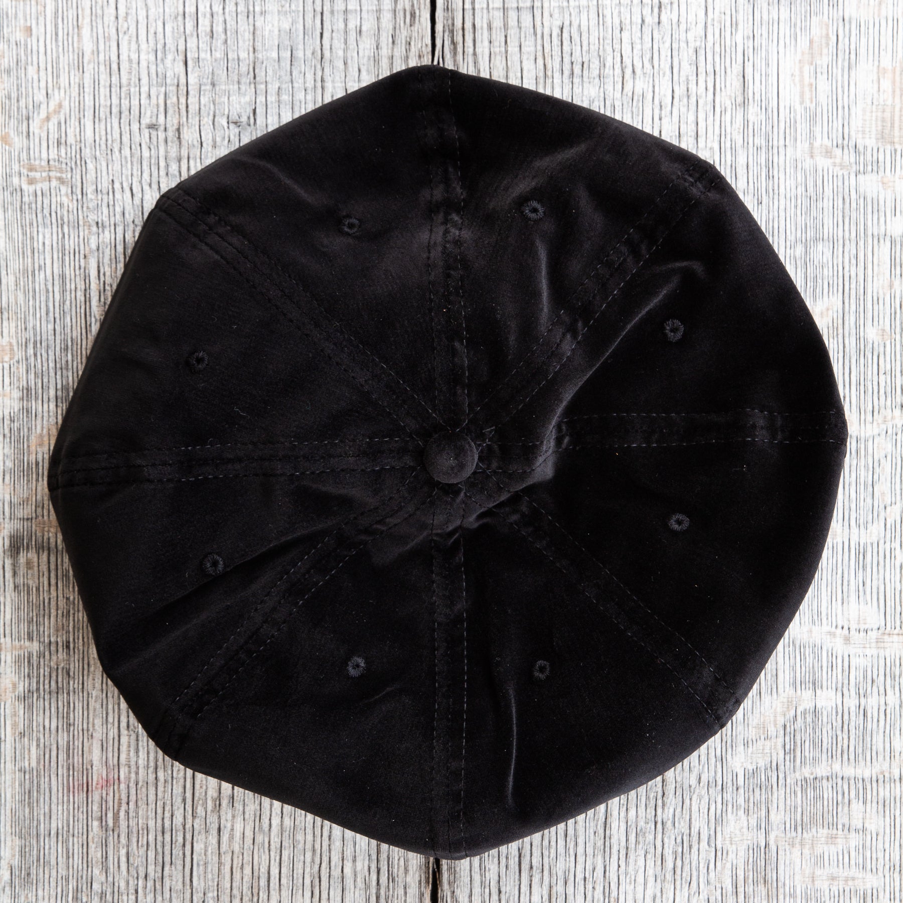 H. W. Dog 8 Panel Beret Black Velvet – Second Sunrise