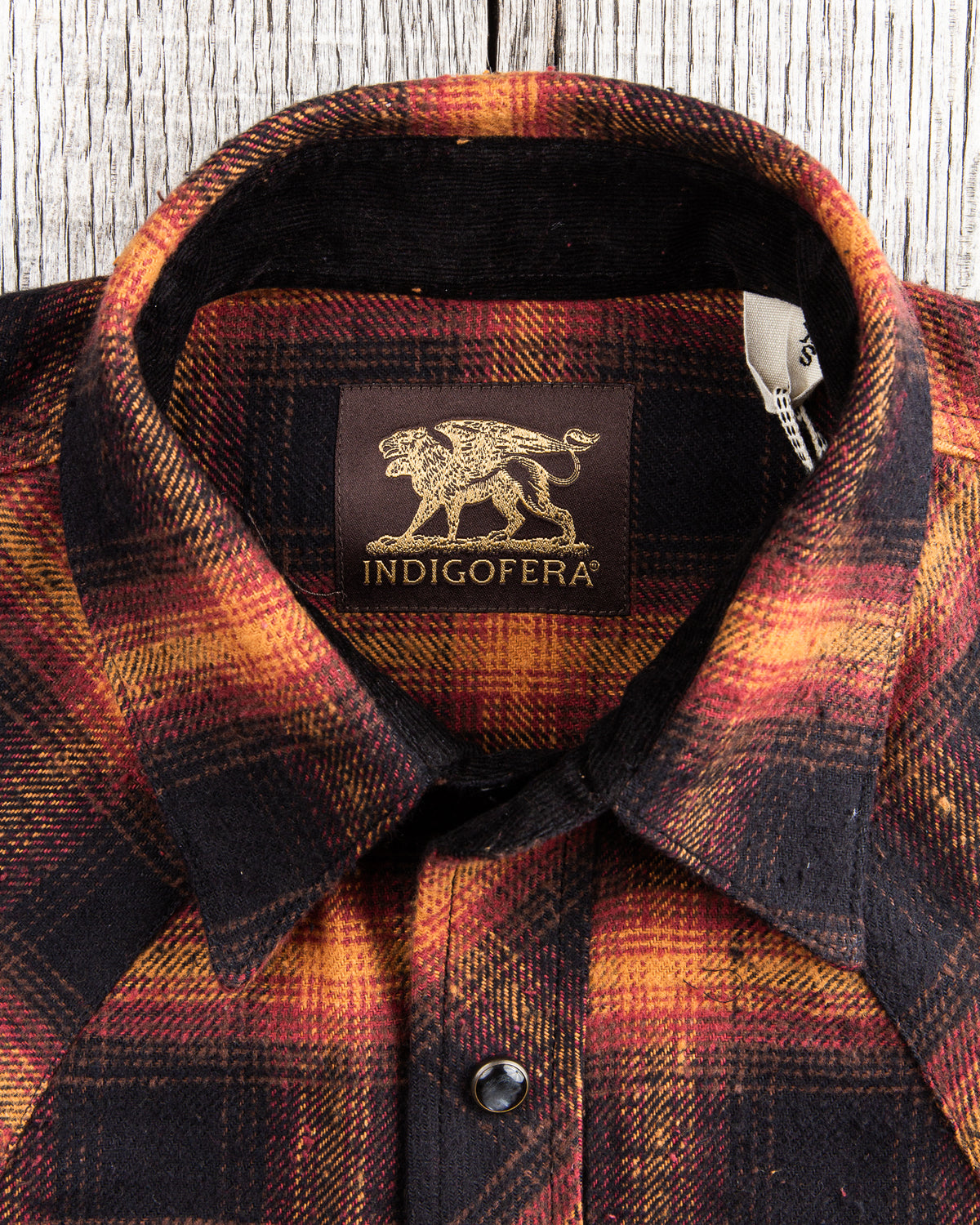 Indigofera Dawson Shirt Japanese Selvage Flannel Black / Brown / Burgundy / Beige