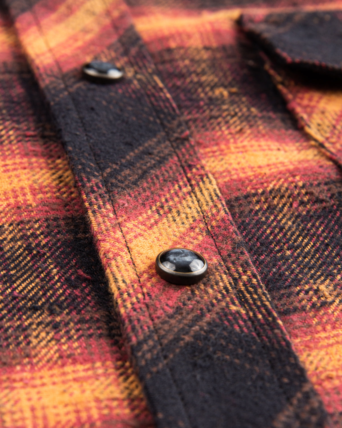 Indigofera Dawson Shirt Japanese Selvage Flannel Black / Brown / Burgundy / Beige