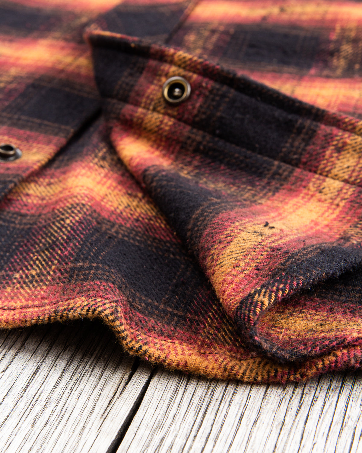 Indigofera Dawson Shirt Japanese Selvage Flannel Black / Brown / Burgundy / Beige