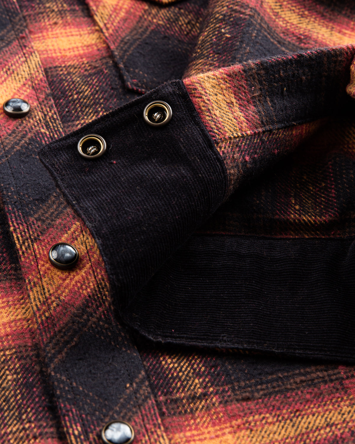Indigofera Dawson Shirt Japanese Selvage Flannel Black / Brown / Burgundy / Beige