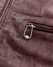 Second Hand Fountainhead Leathers Alpha Jacket - Burgundy Horsehide