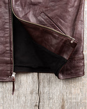Second Hand Fountainhead Leathers Alpha Jacket - Burgundy Horsehide