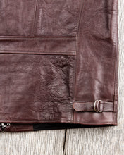 Second Hand Fountainhead Leathers Alpha Jacket - Burgundy Horsehide