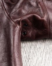 Second Hand Fountainhead Leathers Alpha Jacket - Burgundy Horsehide