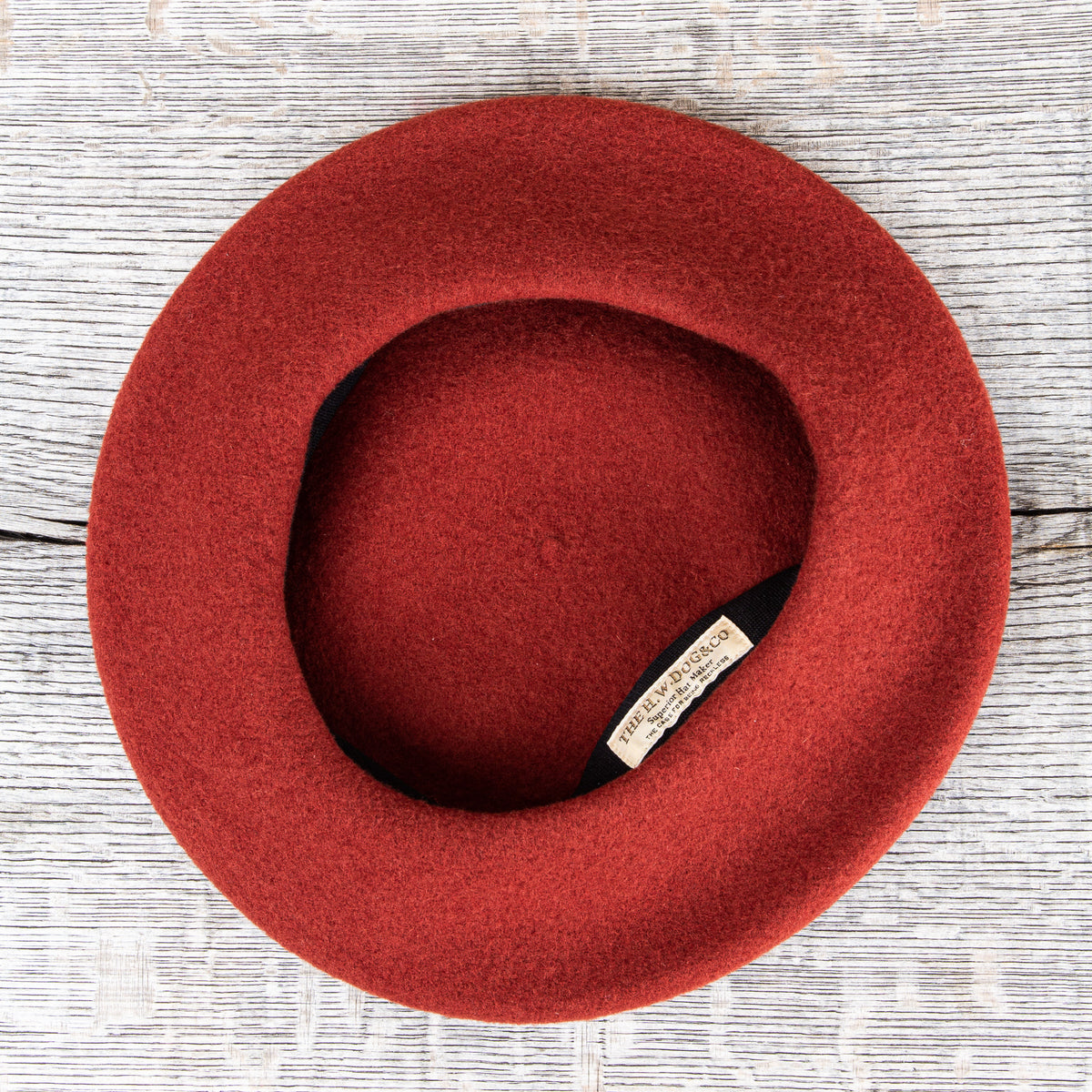 H. W. Dog & Co. D-00627 Terry Wool Beret Orange