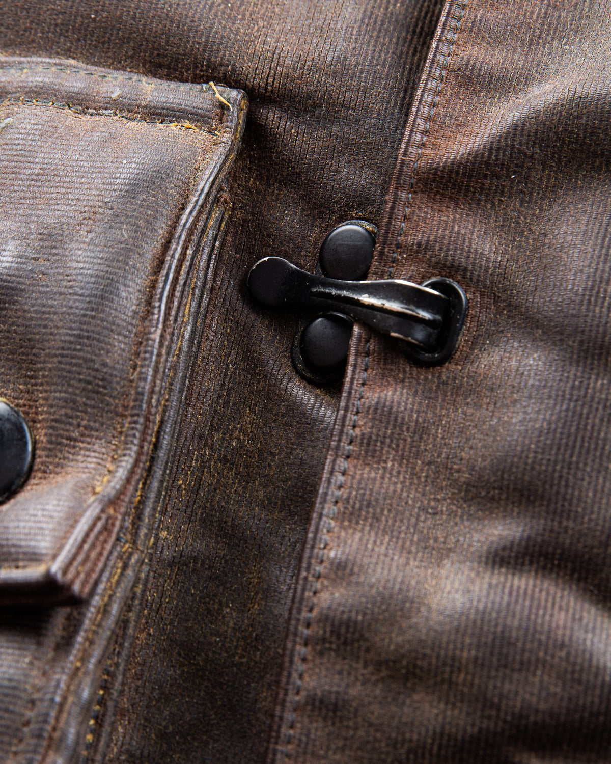 Second Hand Mister Freedom Mulholland Drizzle King Jacket Brown Duck Waxed