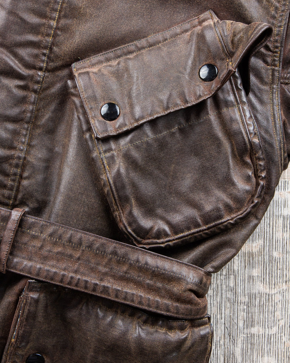 Second Hand Mister Freedom Mulholland Drizzle King Jacket Brown Duck Waxed