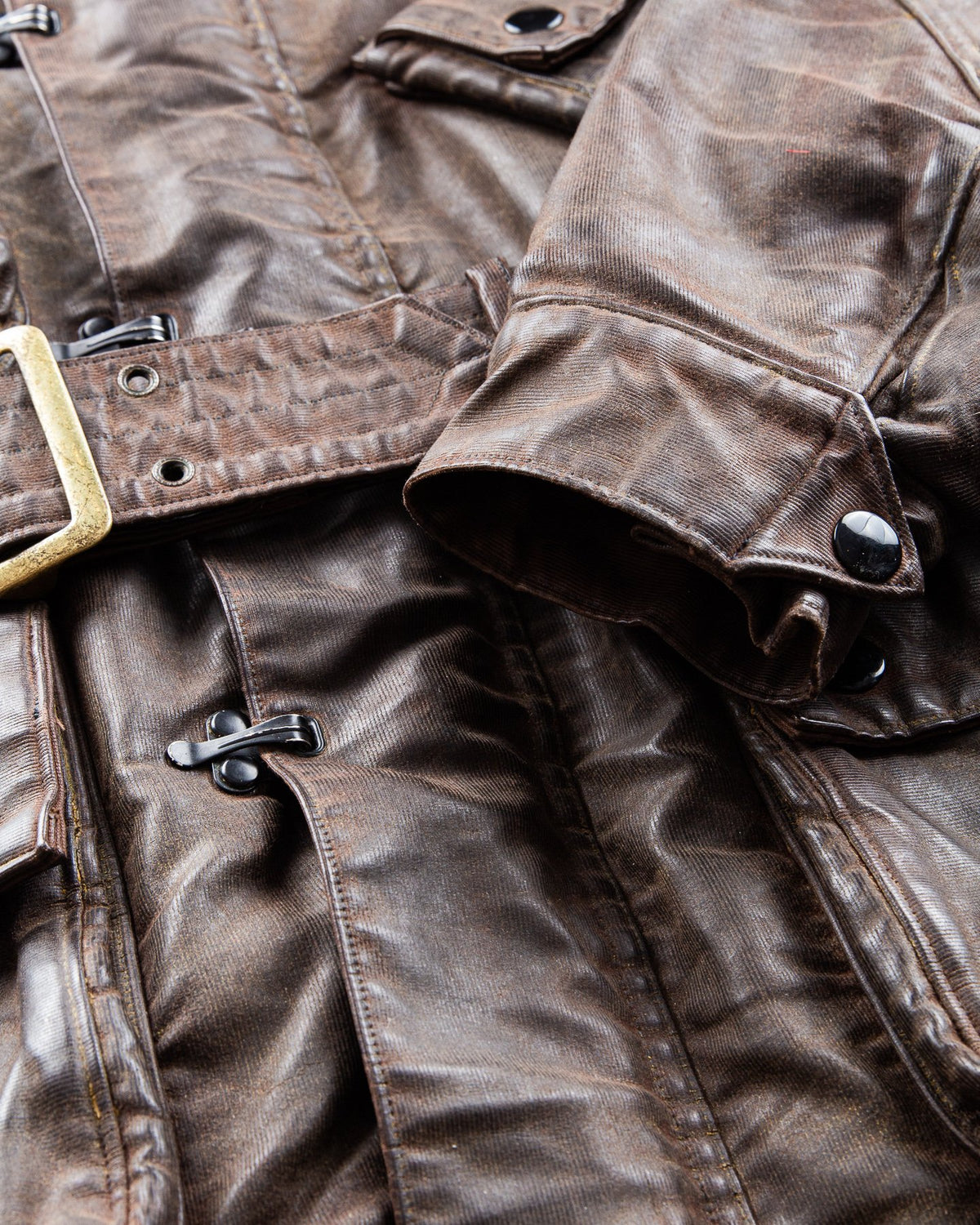 Second Hand Mister Freedom Mulholland Drizzle King Jacket Brown Duck Waxed