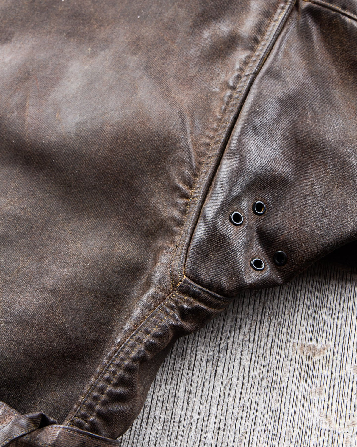 Second Hand Mister Freedom Mulholland Drizzle King Jacket Brown Duck Waxed