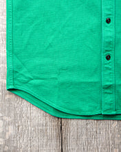 Sugar Cane & Co. Heavy Pique Shirt Pigment Dyed Green